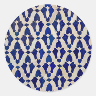 Sticker Rond Mosaïque marocaine vintage