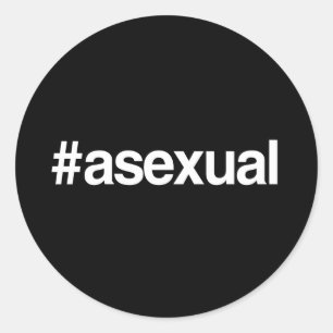STICKER ROND MOTCLÉ ASEXUÉ