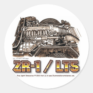 Sticker Rond Moteur Corvette ZR1/LT5 320