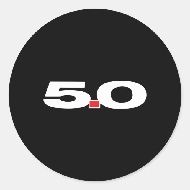 Sticker Rond Moteur Coyote 50L S197 Foxbody Sn95 (Devant)