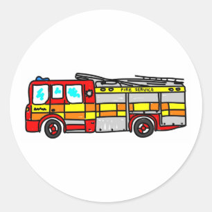 Sticker Rond Moteur d'incendie
