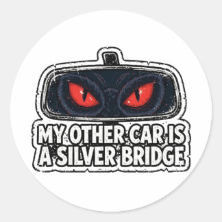 Sticker Rond Mothman Meme — Autre voiture