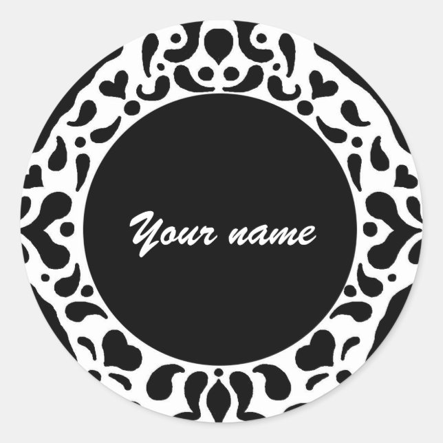 Sticker Rond Motif (Devant)