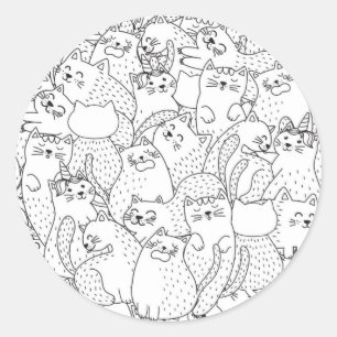 Sticker Rond Motif
