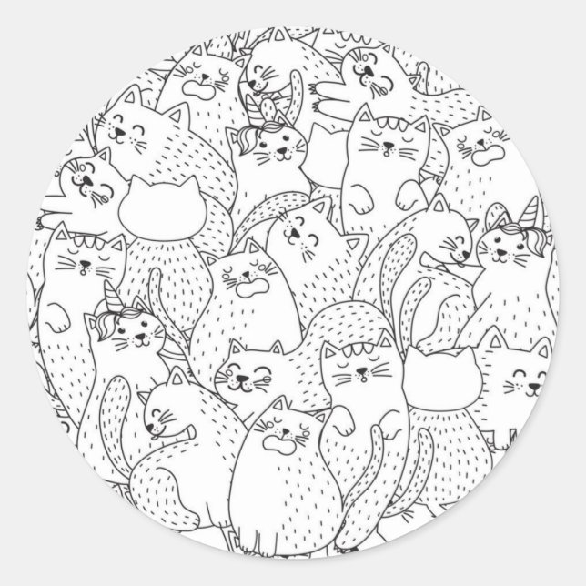 Sticker Rond Motif (Devant)