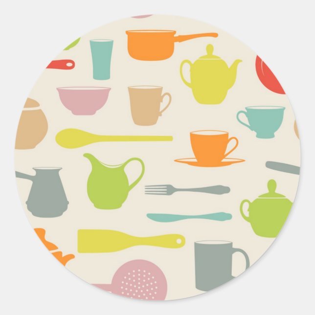 Sticker Rond Motif (Devant)