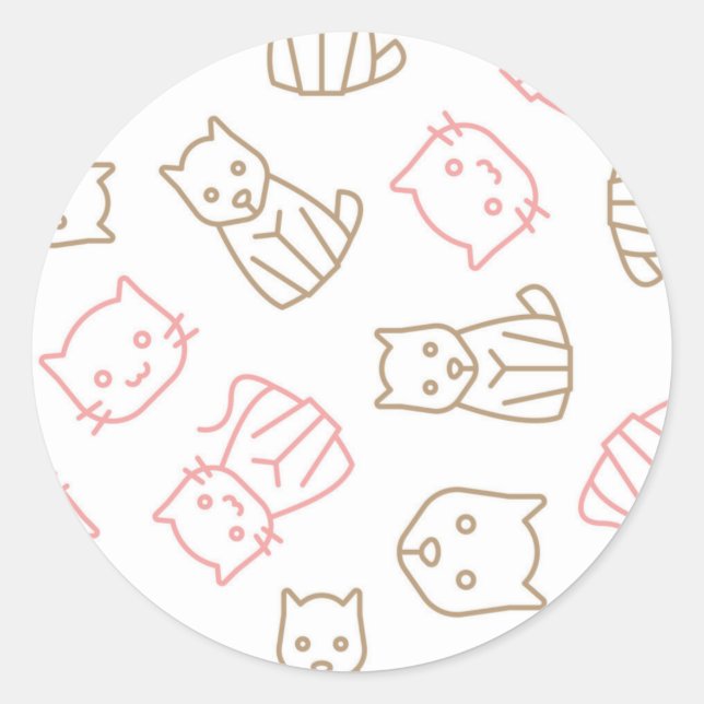 Sticker Rond Motif (Devant)