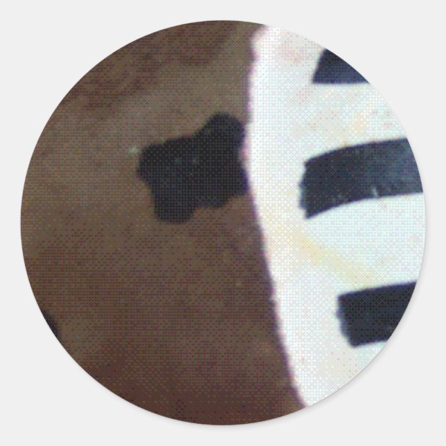 Sticker Rond Motif africain ! (Devant)