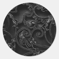 Motif baroque gothique noir
