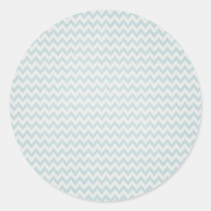 Sticker Rond Motif Blue Chevron