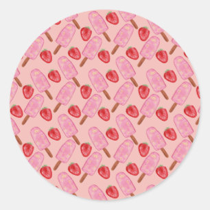 Sticker Rond Motif crème glacée motif Lollies lollipop 19