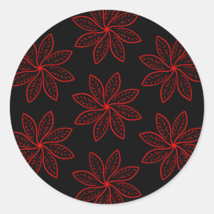 Sticker Rond Motif criminel sur noir