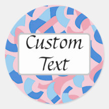 Motif de doodle rose et bleu
