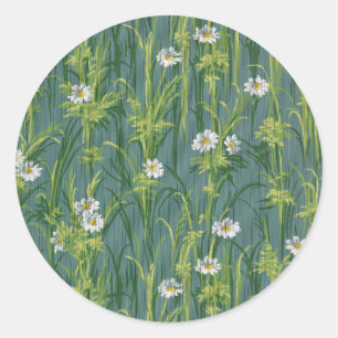 Sticker Rond Motif de fleurs du printemps