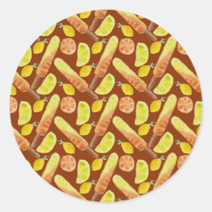 Sticker Rond Motif de glace   Motif de sucettes   sucette 11