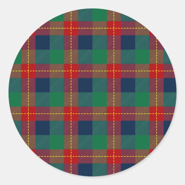 Sticker Rond Motif de Noël 105 (Devant)