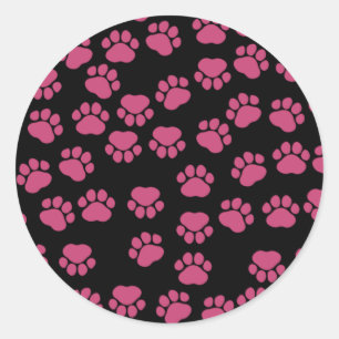 Sticker Rond Motif De Pailles, Pailles Roses, Pailles De Chien,