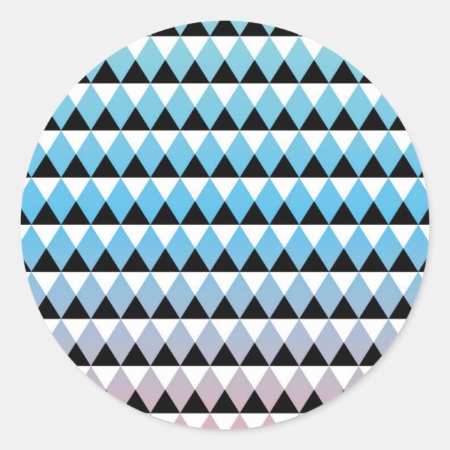 Sticker Rond Motif de Tribal Aztec Ombre (Devant)