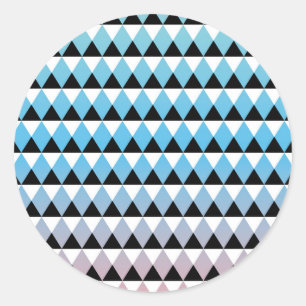 Sticker Rond Motif de Tribal Aztec Ombre