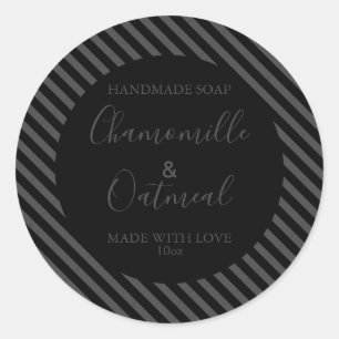 Sticker Rond Motif d'étiquette de savon personnalisable Moderne