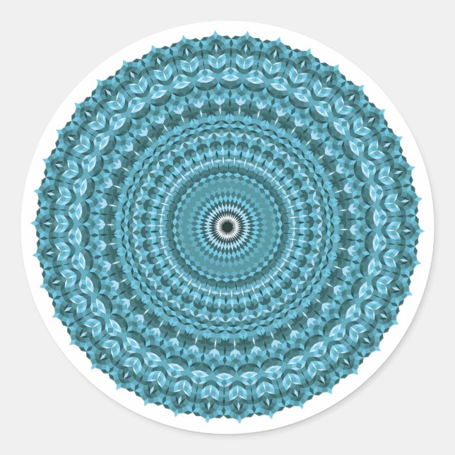Sticker Rond Motif d'iris (Devant)
