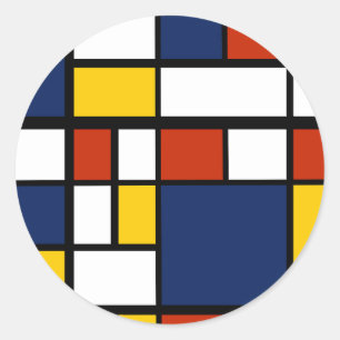 Sticker Rond motif du bauhaus