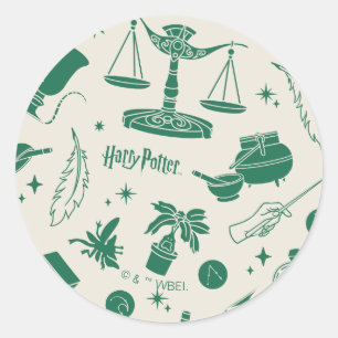 Sticker Rond MOTIF du club de classe HOGWARTS™