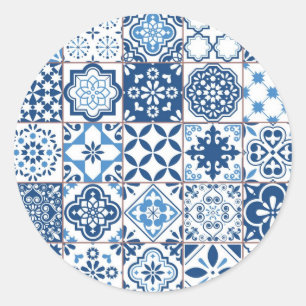 Sticker Rond Motif en céramique