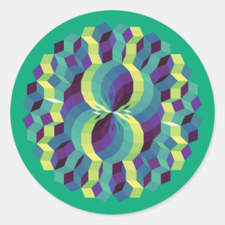 Sticker Rond Motif Esprit 888