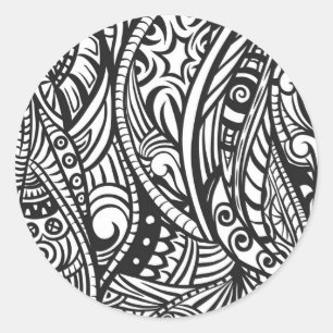 Sticker Rond Motif ethnique 3