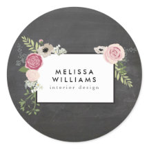 Motif Floral vintage moderne sur tableau à pas