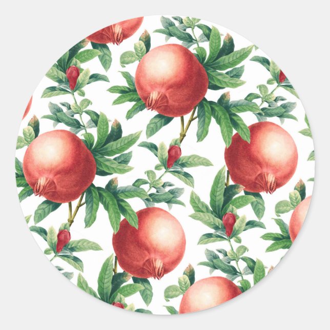 Sticker Rond Motif Garnet (Devant)
