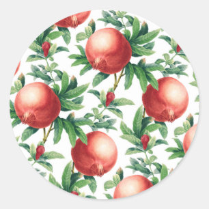 Sticker Rond Motif Garnet