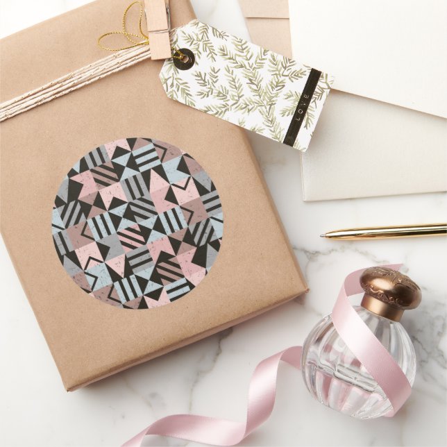 Sticker Rond Motif géométrique 29 (Cadeaux)