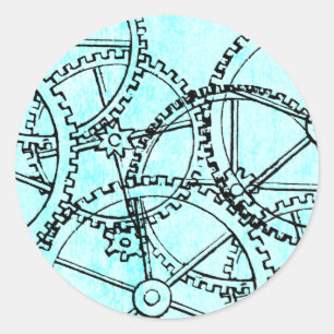 Sticker Rond Motif grunge 221