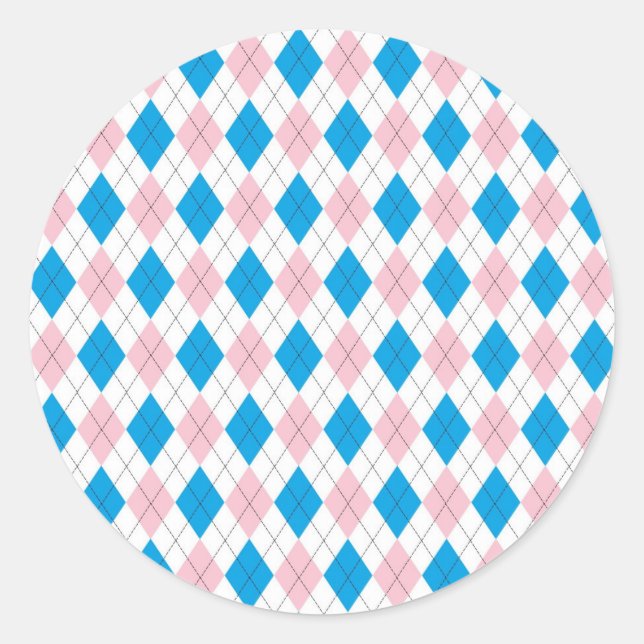 Sticker Rond Motif Jacquard (Devant)
