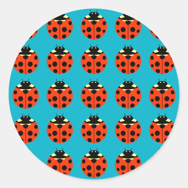 Sticker Rond motif ladybug (Devant)