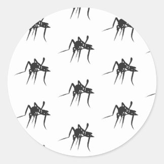 Sticker Rond Motif moustique