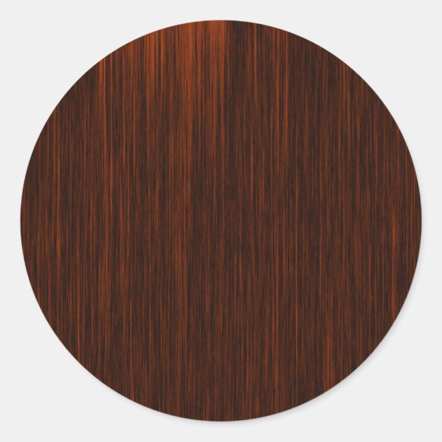 Sticker Rond Motif Orange/Brown et Black Lines (Devant)