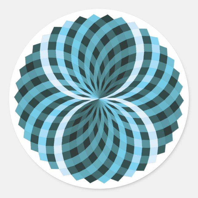 Sticker Rond Motif Pom-Pom (Devant)