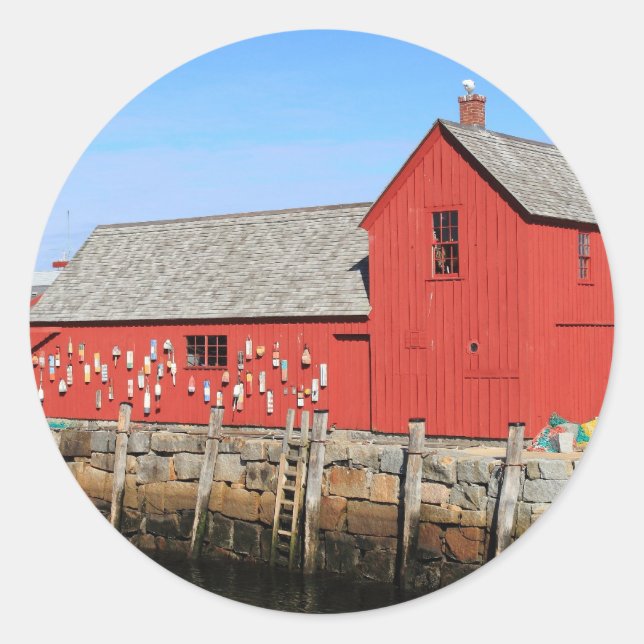 Sticker Rond Motif Rockport Numéro 1 (2) (Devant)