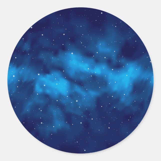 Sticker Rond Motif spatial (Devant)