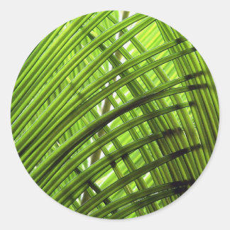 Sticker Rond Motif tropical
