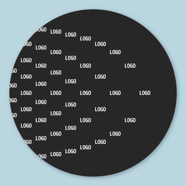 Sticker Rond Motif unique avec logo/image téléchargée (Créateur téléchargé)