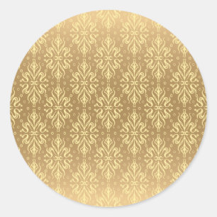 Sticker Rond Motif Vintage de luxe 2