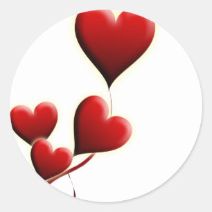 Sticker Rond Motifs de la Saint-Valentin
