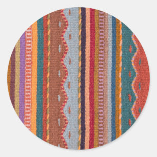 Sticker Rond Motifs de tapis