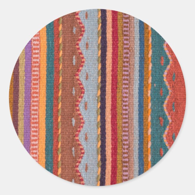 Sticker Rond Motifs de tapis (Devant)