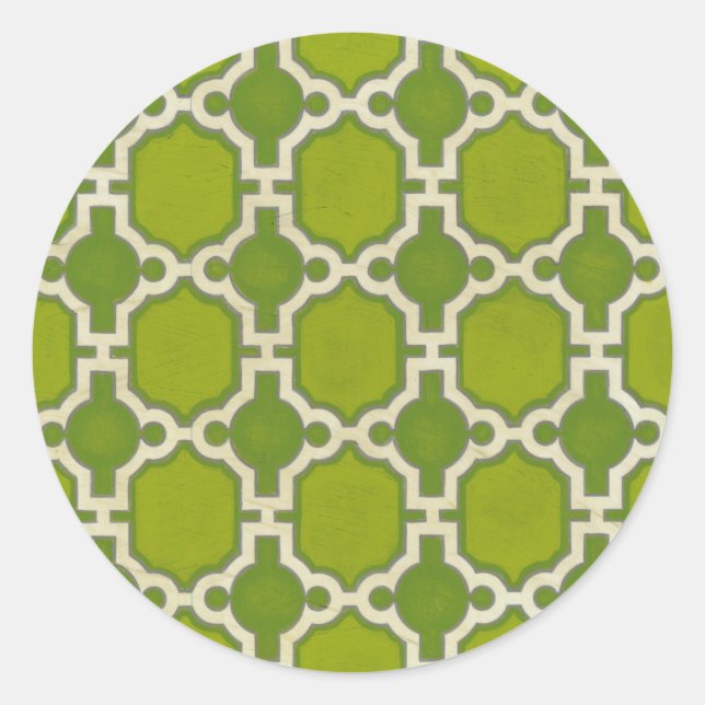 Sticker Rond Motifs du marché IV (Devant)