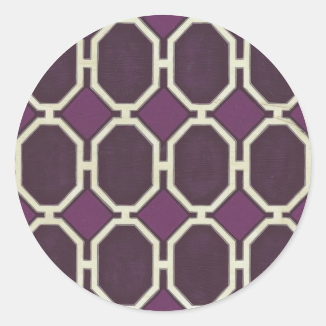 Sticker Rond Motifs du marché VIII (Devant)